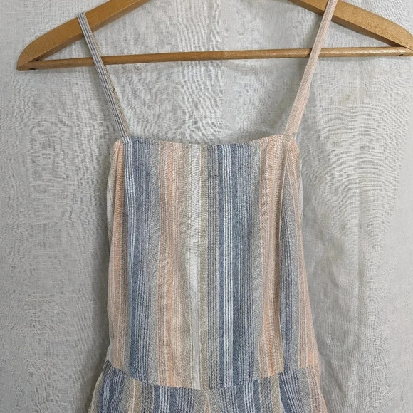 Influence striped tank midi wide leg romper, women's size 4 G11 - Picture 10 of 10